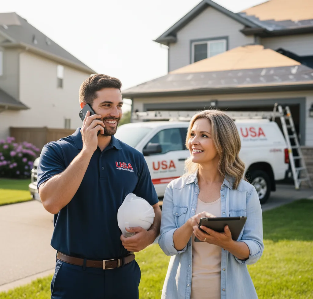 USA Roof Repair Experts customer support in Hartville